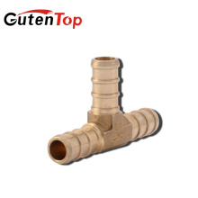 GUTENTOP-LB High quality 3/4-in x 1/2-in x 3/4-in Dia Brass PEX Tee Crimp Fitting